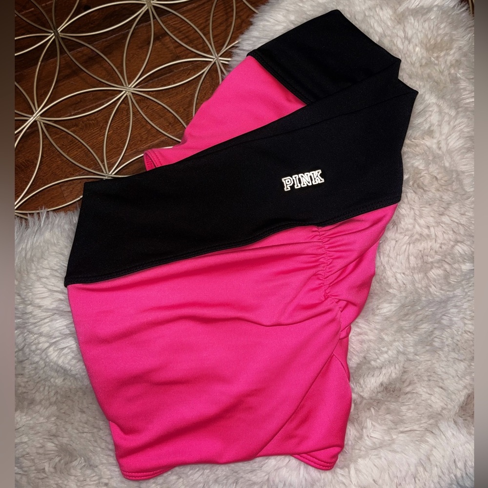 PINK high waisted neon athletic shorts